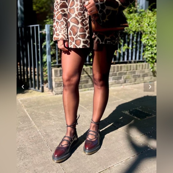 Dr. Martens Shoes - Dr Marten Elphie ll Cherry Red Leather Ballet Flats size 10